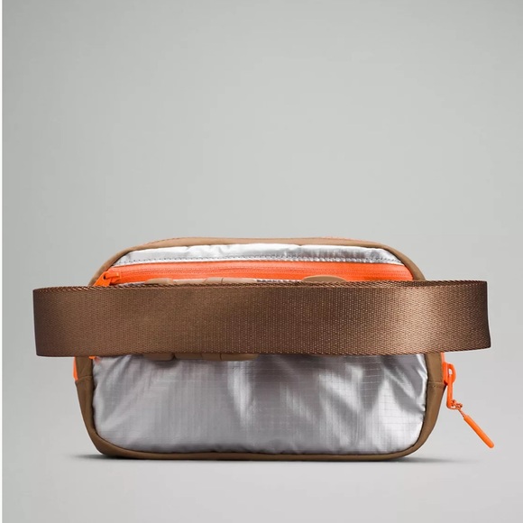 ❤️ Lululemon Rare Silver Brown and Orange Everywhere Belt Bag SVME/SNDN/HIOR NWT - Picture 13 of 15